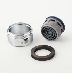 Аэратор IDDIS Optima Home для смесителя М24 корпусный, наружная резьба, силикон, хром 996S24B1SM