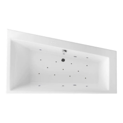 Ванна Excellent Sfera RELAX, 170х100 см, акриловая, цвет- белый/хром, (с гидромассажем), с каркасом, асимметричная, правосторонняя, правая, приставная/встраиваемая
