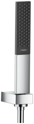 Душевой гарнитур Hansgrohe Rainfinity 100 1j Porter, длина 160 см,  комплект: ручной душ-«палочка»/держатель для душа/шланг для душа, пластиковый, цвет хром, наружного монтажа, настенный, для душа/ванной