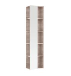 Шкаф-пенал Geberit Citterio (стеллаж) 40х160х25 см зеркальный, корпус бежевый дуб, 8 полок, подвесной