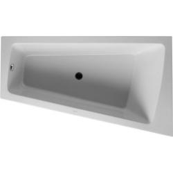 Ванна Duravit Paiova 170х100 см пристенная, акриловая, цвет: белый, с фронтальной панелью, рамой (без гидромассажа, сифона), асимметричная/угловая, с одним наклоном для спины справа, правосторонняя