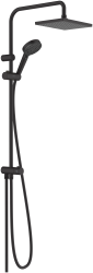 Душевой гарнитур Hansgrohe Vernis Blend Showerpipe 230 1jet Reno EcoSmart, комплект: верхний душ/ручной душ/шланг для душа/ползунок, латунь/пластик, цвет матовый черный