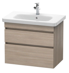 Тумба под раковину для консоли/столешницы Duravit DuraStyle 80х54,8х51,2 см, подвесная, ДСП, цвет: сосна серебристая, 2 выдвижных ящика, прямоугольная