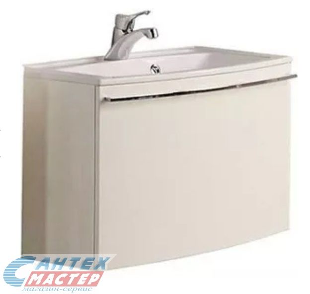 Тумба Акватон Севилья 80 белый жемчуг с раковиной Милан М 80 для ванны 1A1263K0SEG30