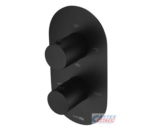 Смеситель для ванны и душа Wasserkraft Elbe 7444 Thermo 