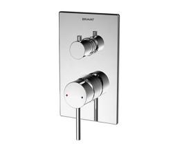 Смеситель для душа Bravat Arc, встраиваемый, однорычажный, без излива, керамический, латунь, цвет хром