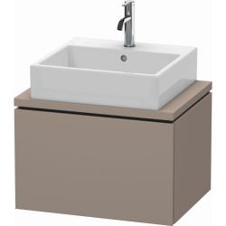 Тумба под раковину для консоли/столешницы Duravit L-Cube 62х47,7х40 см, подвесная, ДСП, цвет: базальт, 1 выдвижной ящик, прямоугольная