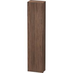 Пенал Duravit DuraStyle, 40x24x180 см, подвесной, (левый), с дверцей, с полкой, со стеклянными полками, цвет: орех темный, в ванную комнату