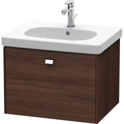 Тумба/шкафчик для консоли/столешницы Duravit Brioso под раковину 62х48х44,2 см, подвесная, ДСП, цвет: каштан темный/хром, 1 выдвижной ящик, прямоугольная