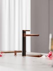 Смеситель для кухни ALVEUS MONARCH COPPER однорычажный, поворотный, керамический, высокий излив, высота излива 22,6 см, латунь, цвет медь