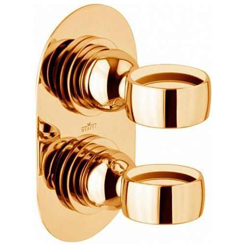 Смеситель для душа Webert Opera однорычажный, скрытого монтажа, керамический, настенный, без излива/шланга/лейки, латунь золото