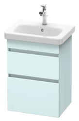 Тумба/шкафчик для консоли/столешницы Duravit DuraStyle под раковину 30х54,8х51,2 см, подвесная, ДСП, цвет: светло-голубой, 2 выдвижных ящика, прямоугольная