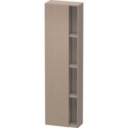 Пенал Duravit DuraStyle, 50x24x180 см, подвесной, (левый), с дверцей, с закрытыми/открытыми полками, цвет: лен/базальт, в ванную комнату
