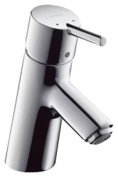 Смеситель для раковины Hansgrohe Talis S однорычажный, фиксированный, излив короткий, длина 10 см, керамический, латунь, цвет хром, со сливным гарнитуром, хромированный Смеситель для раковины Hansgrohe Talis S однорычажный, фиксированный, излив короткий, длина 10 см, керамический, латунь, цвет хром, со сливным гарнитуром, хромированный