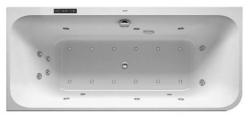 Ванна Duravit Happy D.2 170х70 см гидромассажная, встраиваемая, акриловая, цвет: белый, с ножками/сливом-переливом, без фронтальной панели, прямоугольная, с системой гидромассажа Combi-System L, c наклоном для спины справа, правая