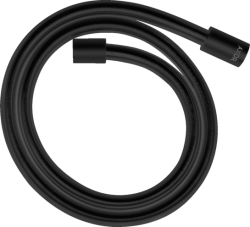 Шланг для душа Axor Starck 125 см, 1/2” и 1/2”  для душа/лейки/ванны, с металлическим эффектом, без лейки, внутренняя резьба, пластиковый, цвет матовый черный, душевой, для душа/ванной