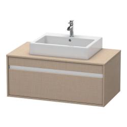 Тумба под раковину для консоли/столешницы Duravit Ketho 100х55х42,6 см, подвесная, ДСП, цвет: лен, 1 выдвижной ящик, прямоугольная