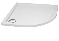 Душевой поддон Cezares Tray, 100х100х3,5 см, четверть круга/угловой, стеклокомпозит, низкий, белый, с бортиком, литой, литьевой, для душа
