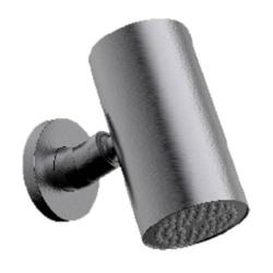 Верхний душ Raglo R452.07.09 тропический, 1 режим, размер 80 мм, круглый, нержавеющая сталь, цвет графит, для душа/ванной