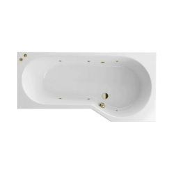 Ванна Excellent Be Spot SOFT, 160х80 см, акриловая, цвет- белый, (с гидромассажем), с каркасом, асимметричная, правосторонняя, правая, приставная/встраиваемая