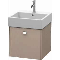 Тумба/шкафчик для консоли/столешницы Duravit Brioso под раковину 32х55х44,2 см, подвесная, ДСП, цвет: лен/хром, 1 выдвижной ящик, прямоугольная