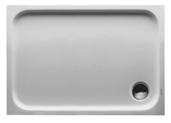 Душевой поддон Duravit D-Code Antislip 100х70х8,5, акриловый, белый, антискольжение, (без установочного комплекта, без экрана, без слива), прямоугольный