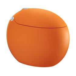 Унитаз-биде напольный ABBER Bequem 695х490х540 мм цвет оранжевый, горизонтальный, смыв импульсный, установка бачка не требуется, сиденье дюропласт, микролифт AC1131SOR