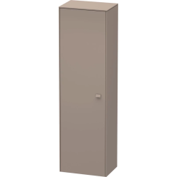 Пенал Duravit Brioso L, 52x36x177 см, подвесной, (левый), с дверцей, с полкой, со стеклянными полками, цвет: базальт, в ванную комнату