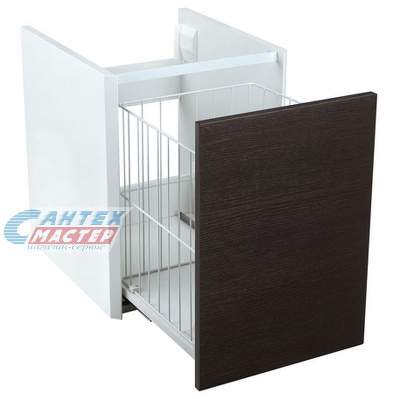 Тумба Акватон Брук 40 подвесная с корзиной под раковину дуб феррара для ванны 1A202203BCDF0