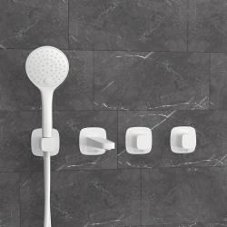 Смеситель для ванны/душа WasserKRAFT Saale, однорычажный, встраиваемый, керамический, неповоротный, длина излива 218 мм, латунь, цвет белый матовый