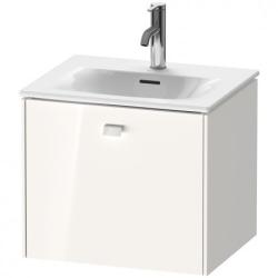 Тумба под раковину Duravit Brioso, 52х41,9х44,4 см, подвесная, 1 выдвижной ящик, ДСП, цвет: белый глянец, шкафчик навесной, механизм доводчика, прямоугольная, правая/левая, в ванную комнату