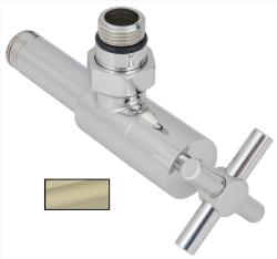 Вентиль Сунержа угловой крест G 1/2" НР х G 1/2", цвет шампань