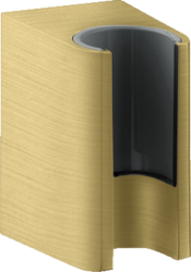 Держатель для душевой лейки Axor One, настенный, металлический, фиксированный, для душа/ванной/душевой кабины, цвет шлифованная медь, на стенку