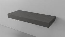 Столешница Velvex Unit 120, 1200х500х110 мм, фанера, HPL-поверхность, прямоугольная, цвет графит, для накладной раковины/умывальника/рукомойника, без отверстий