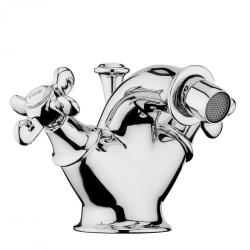 Смеситель для биде Webert Ottocento, для унитаза/биде, однорычажный, неповоротный, длина 90 мм, латунь, цвет хром