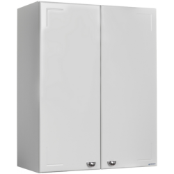 Шкаф Домино Классик Айсберг 02-55, 550х289х701 мм, подвесной, левый/правый, 2 распашные дверцы, цвет белый, в ванную комнату, левосторонний/правосторонний, универсальный