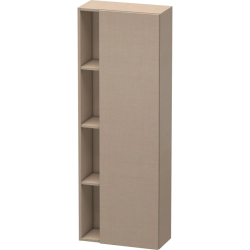 Пенал Duravit DuraStyle, 50x24x140 см, подвесной, (правый), с дверцей, с закрытыми/открытыми полками, цвет: лен, в ванную комнату