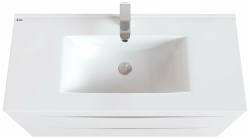 Умывальник мебельный IDDIS 100х47,5 см, прямоугольная, керамическая/фарфоровая, цвет белый, с отверстием под смеситель, слив-перелив, раковина