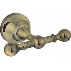 Крючок одинарный Cezares PRIZMA, настенный, металл, форма округлая, для полотенец в ванную/туалет/душевую кабину, цвет: бронза