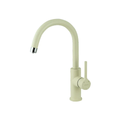 Смеситель для кухни/мойки Lemark COMFORT, с подключением к фильтру питьевой воды, однорычажный, поворотный, керамический картридж, высокий излив, длина излива 181 мм, латунь, цвет шампань