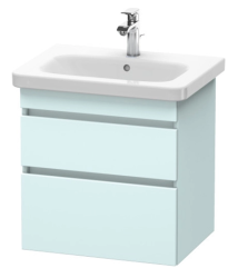 Тумба/шкафчик для консоли/столешницы Duravit DuraStyle под раковину 30х47,8х51,2 см, подвесная, ДСП, цвет: светло-голубой, 2 выдвижных ящика, прямоугольная
