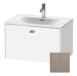 Тумба под раковину для консоли/столешницы Duravit Brioso 72х48х44,2 см, подвесная, ДСП, цвет: сосна серебристая/хром, 1 выдвижной ящик, прямоугольная
