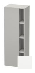 Пенал Duravit DuraStyle, 50x36x140 см, подвесной, (левый), с дверцей, с закрытыми/открытыми полками, цвет: бетонно-серый/белый матовый, в ванную комнату