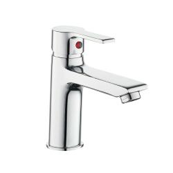 Смеситель для раковины/умывальника Melodia Aria однорычажный, неповоротный, фиксированный, короткий, излив длина 120 мм высота 78 мм латунь, цвет хром MDV35721