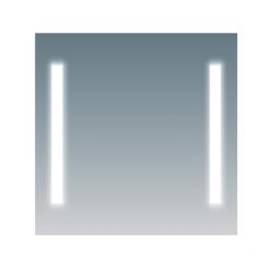 Зеркало Comforty "Жасмин 75", 75х65 см, с LED/ЛЕД-подсветкой, прямоугольное, выключатель бесконтактный, для ванны, навесное/подвесное/настенное, дизайнерское