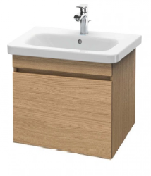 Тумба/шкафчик для консоли/столешницы Duravit DuraStyle под раковину 40х54,8х51,2 см, подвесная, ДСП, цвет: дуб европейский, 1 выдвижной ящик, прямоугольная