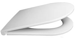 Cиденье для унитаза Aquatek Европа 42х36х3,5 см дюропласт, цвет белое матовое, с крышкой, быстросъемное, микролифт (SoftClose), крепления металлические