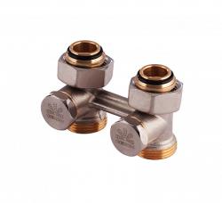 Узел Н-образный нижнего подключения Gekon 3/4"E прямой, для двухтрубных систем, отопления, для радиаторов