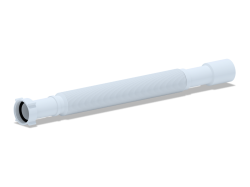 Труба гофрированная ANI (Ани-пласт) 1 1/4"*32/40 удлиненная, белая, полипропилен, длина от 541-1371 мм K217