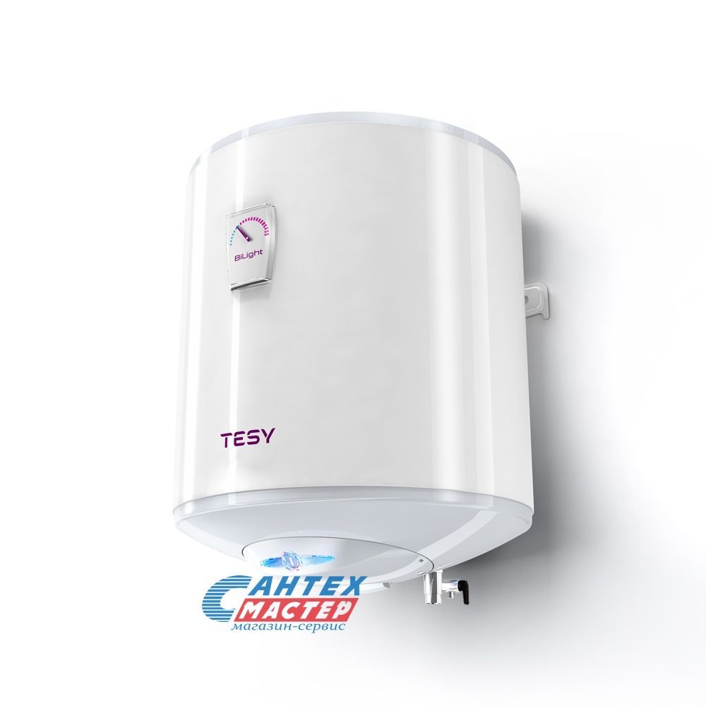 Водонагреватель 50 л TESY GCV 504420 B11 TSRC электрический, настенный, вертикальный, накопительный тип, 2 квт, 595х440х467 мм, 220в, (цвет белый, круглый) с нижней подводкой